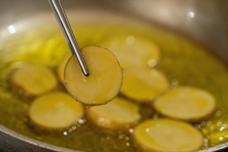 Torta di patate a cottura lenta in olio d’oliva